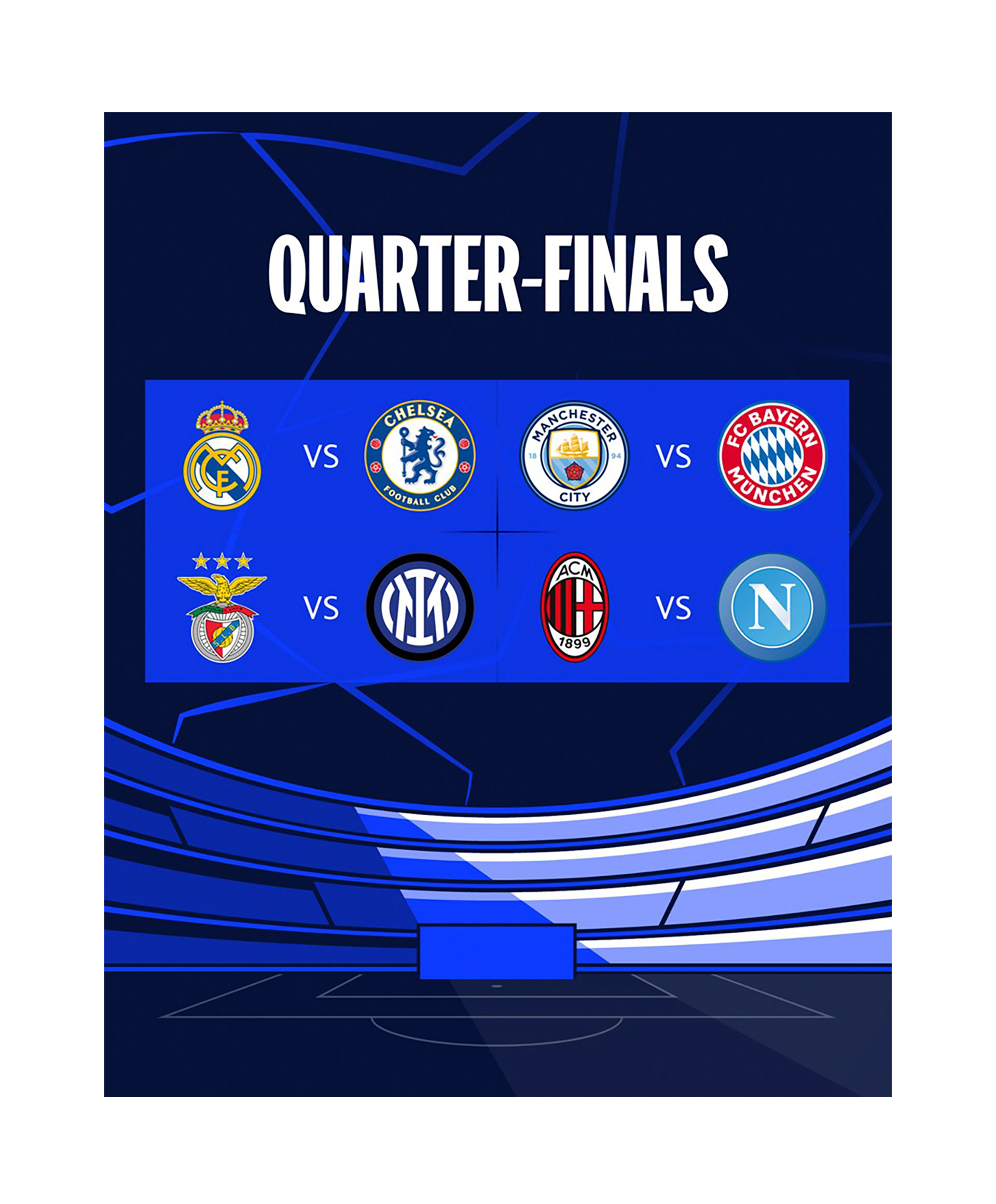 Champions League 2023 así serán los cuartos de final y cómo continuará