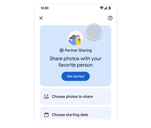 Compartir imágenes usando Google Fotos. (Captura)