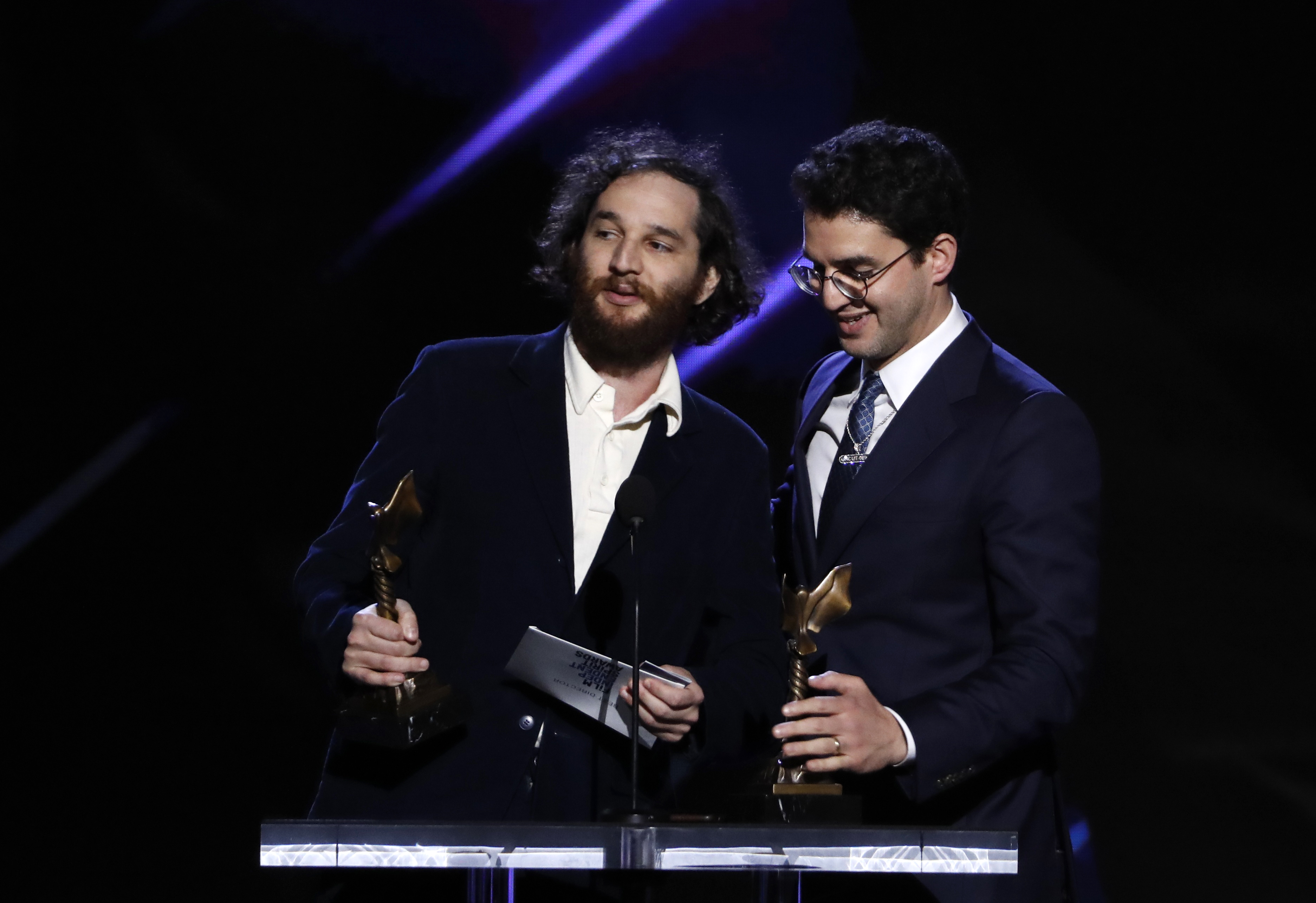 35th Film Independent Spirit Awards - Show - Santa Monica, California, U.S., February 8, 2020 - Josh Safdie and Ben Safdie accept the best director award for "Uncut Gems." REUTERS/Eric Gaillard
