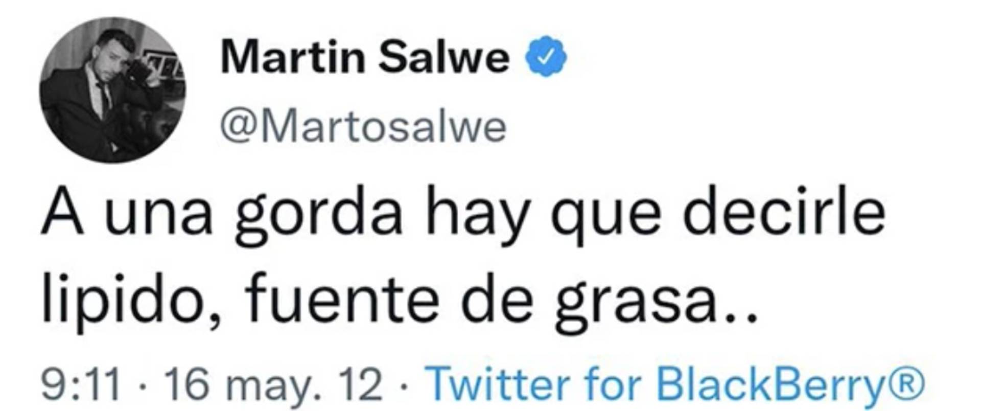 Los mensajes polémicos de Martín Salwe