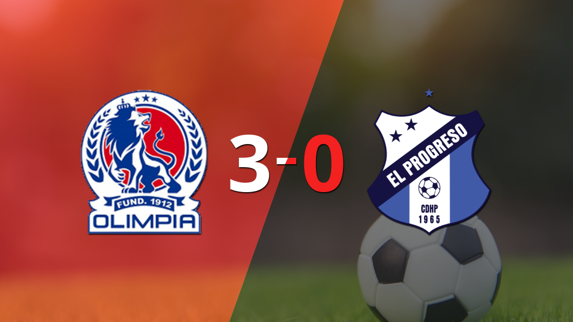 CD Olimpia golea 3-0 como local a Honduras Progreso