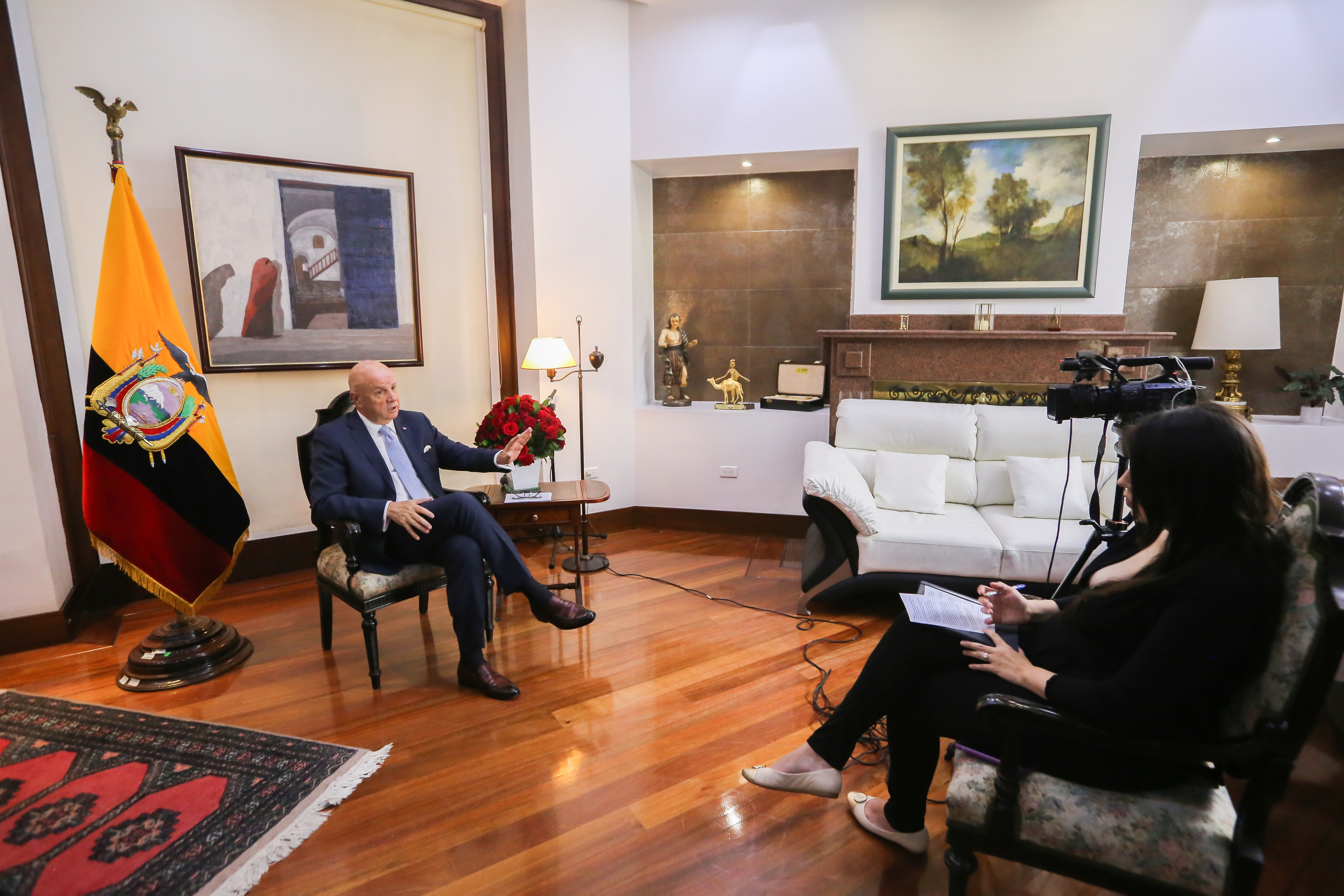 El vicepresidente de Ecuador, Alfredo Borrero, en entrevista exclusiva con Infobae, en Quito