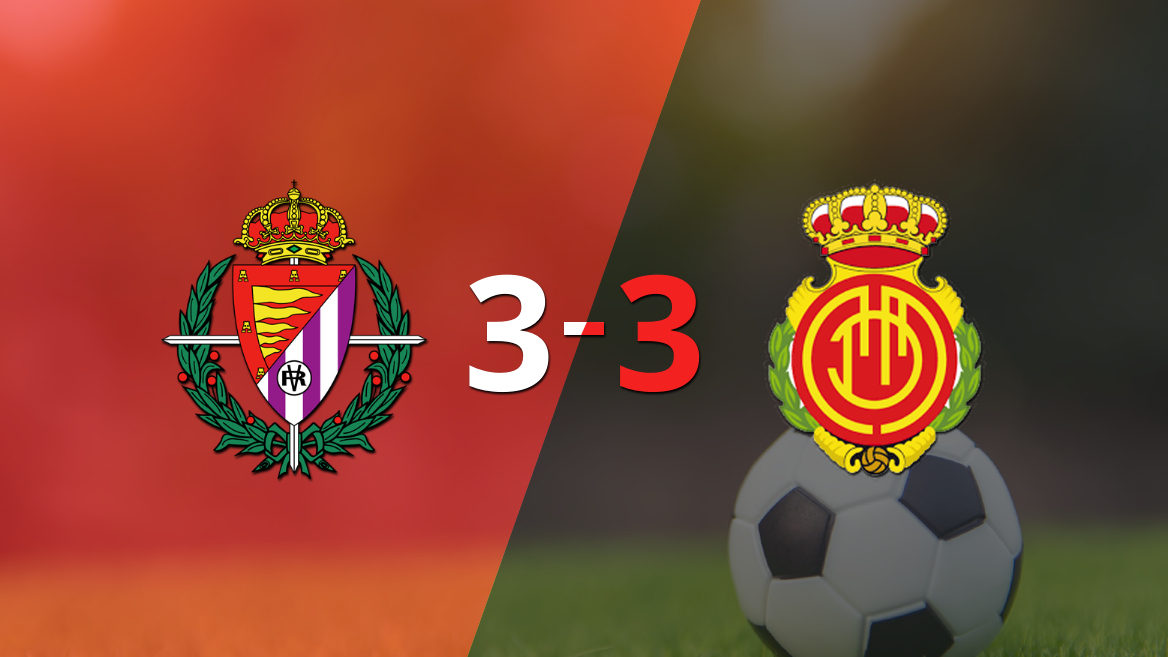 Mallorca empató con Valladolid y Vedat Muriqi anotó dos goles