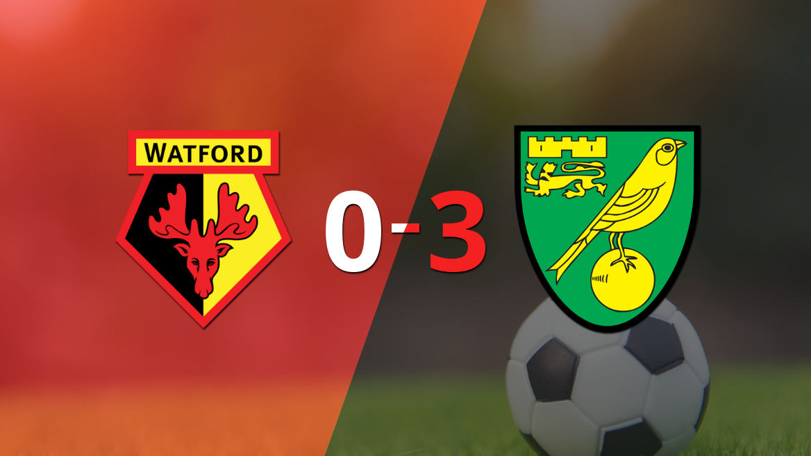 Con doblete de Josh Sargent, Norwich City liquidó 3-0 a Watford