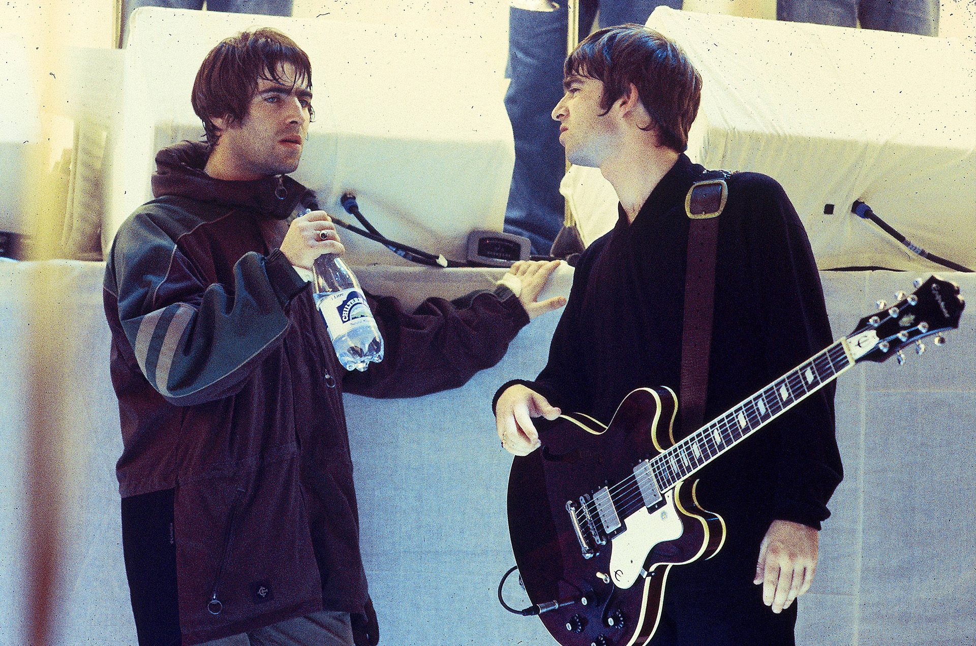 Liam Gallagher and Noel Gallagher, co-founders of Oasis, are one of the most successful and rocky partnerships in British music history (Photo by Des Willie/Redferns)