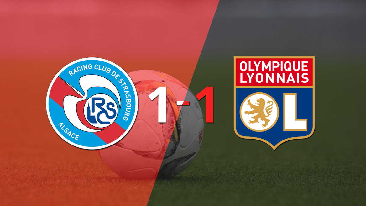 RC Strasbourg y Olympique Lyon se repartieron los puntos en un 1 a 1