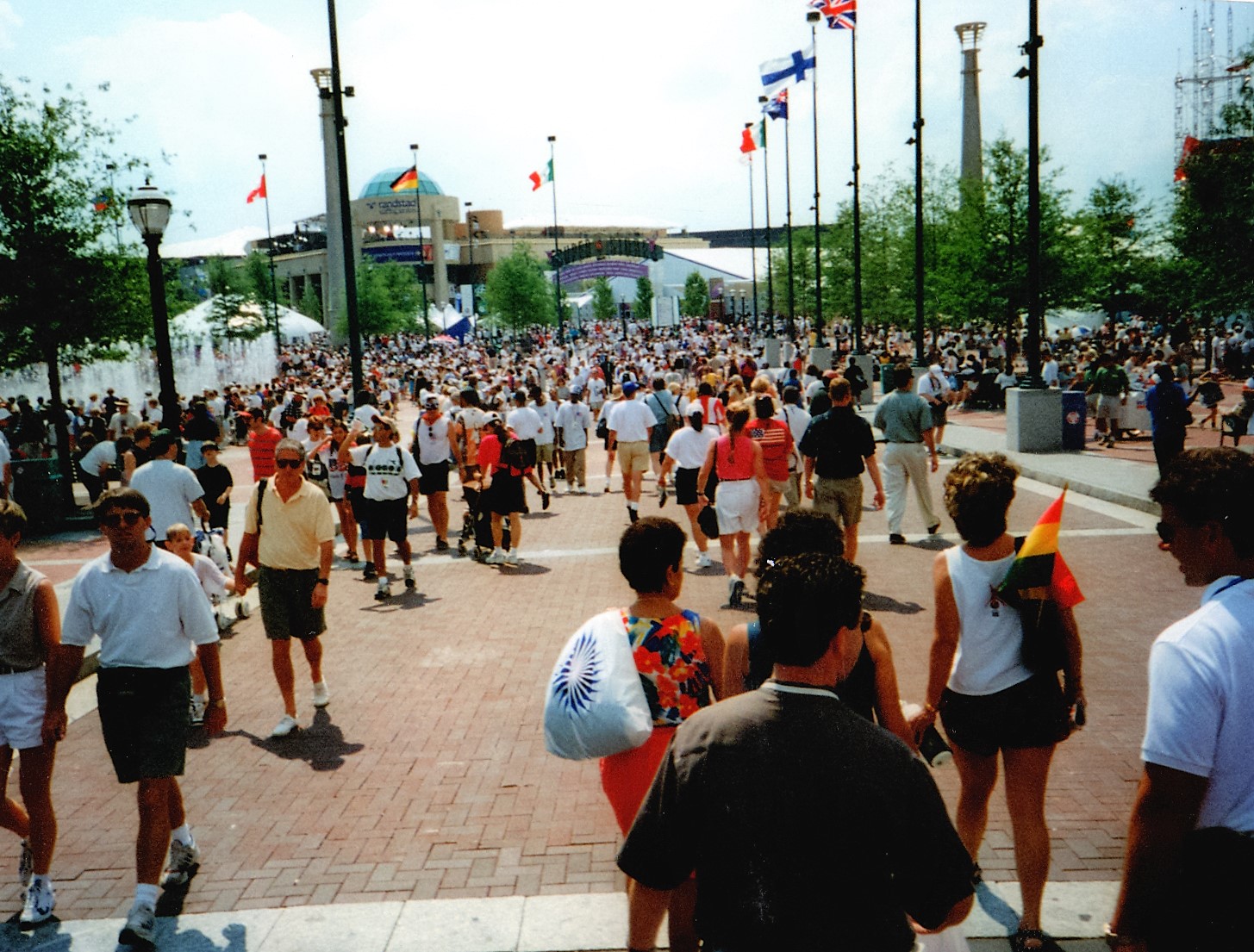 Centennial Olympic Park during the 1996 Games (Sheila S. Hula)