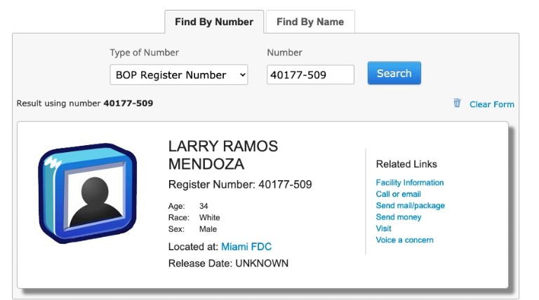 El ingreso de Ramos al FBI puede ser verificado (Foto: Captura de pantalla)
