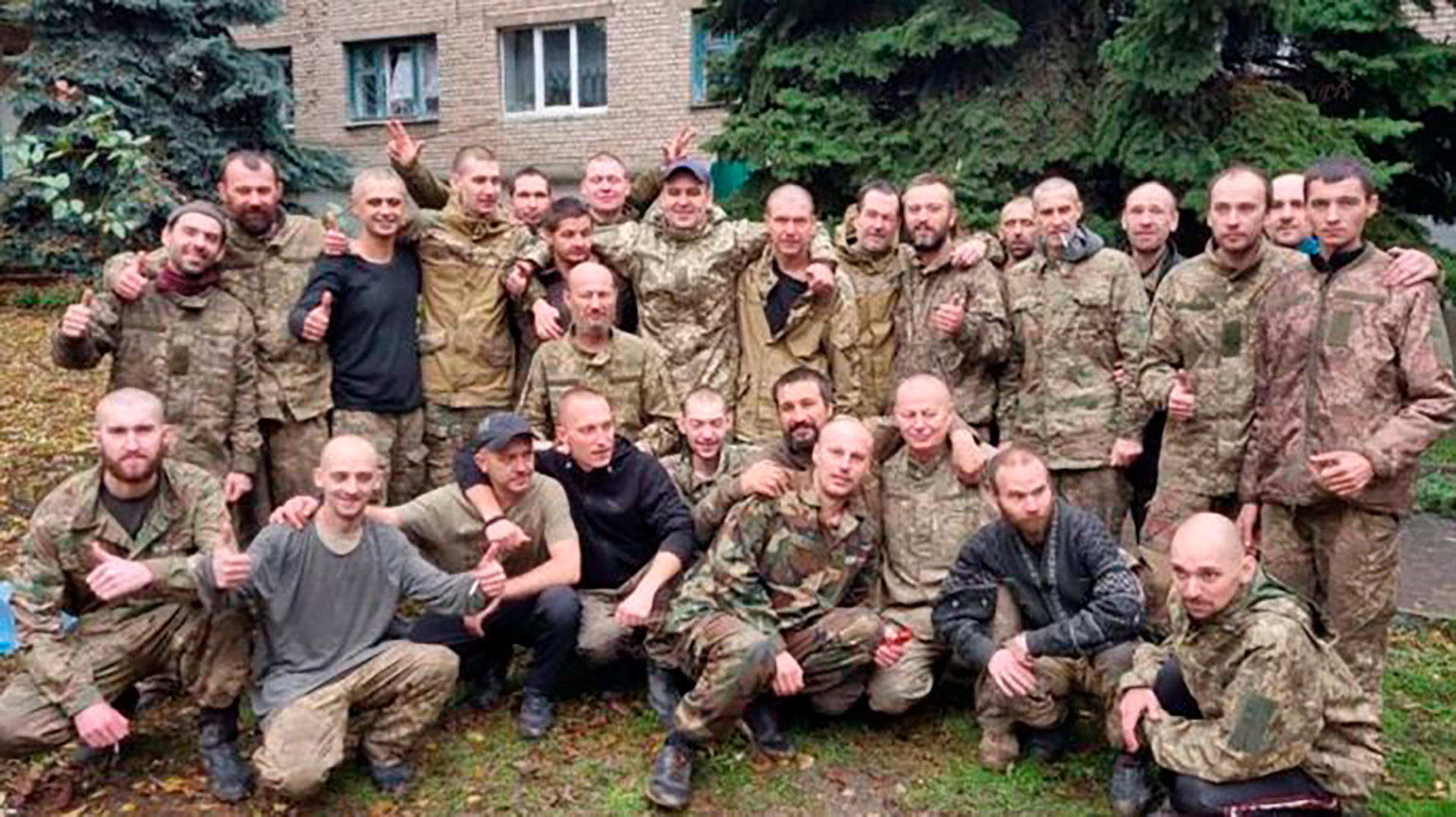 Soldados ucranianos devueltos por Rusia