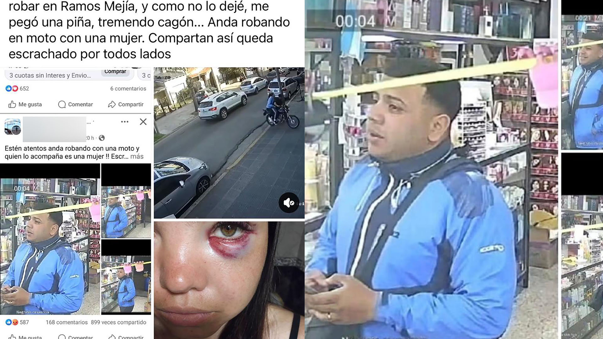 Detuvieron a una pareja acusada de cometer distintos robos en San Justo y Ramos Mej&iacute;a: hab&iacute;an sido escrachados en redes