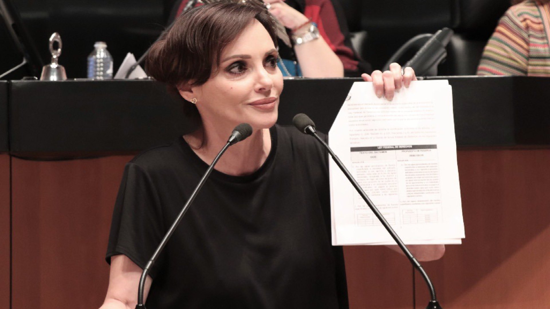 Lilly Téllez interrumpió un debate parlamentario para hablar de la nariz de José Narro