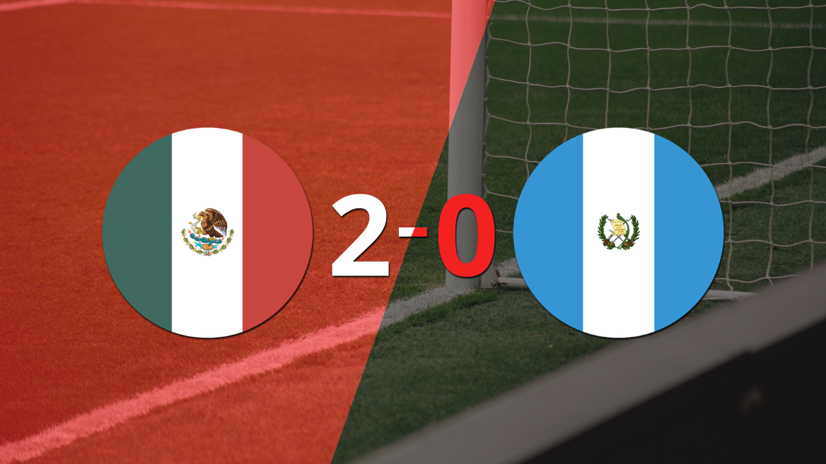 Guatemala cayó 2-0 en su visita a México