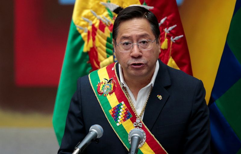 El presidente de Bolivia, Luis Arce, fue durante 16 años ministro de Economía de Evo Morales
REUTERS/Manuel Claure