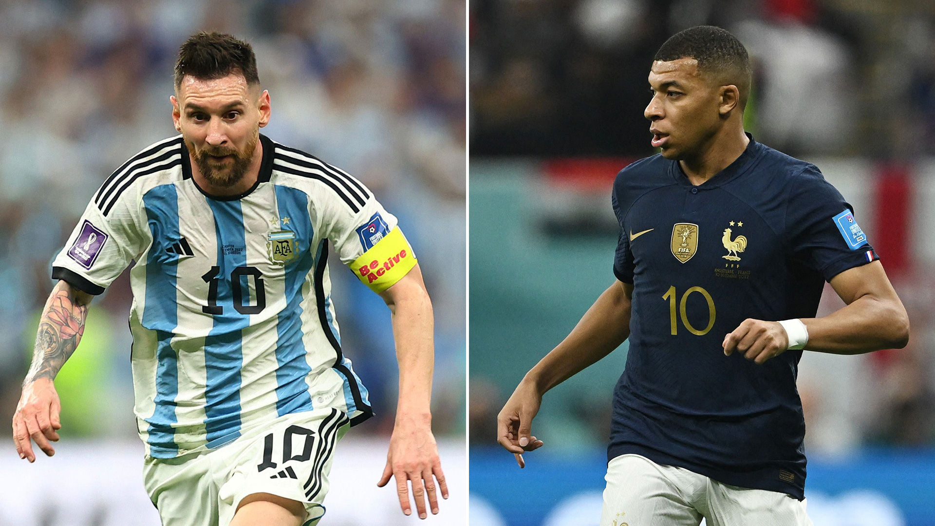 Lionel Messi y Kylian Mbappé jugarán su segunda final en un Mundial. El francés ya levantó la copa y el argentino quiero hacerlo por primera vez este domingo