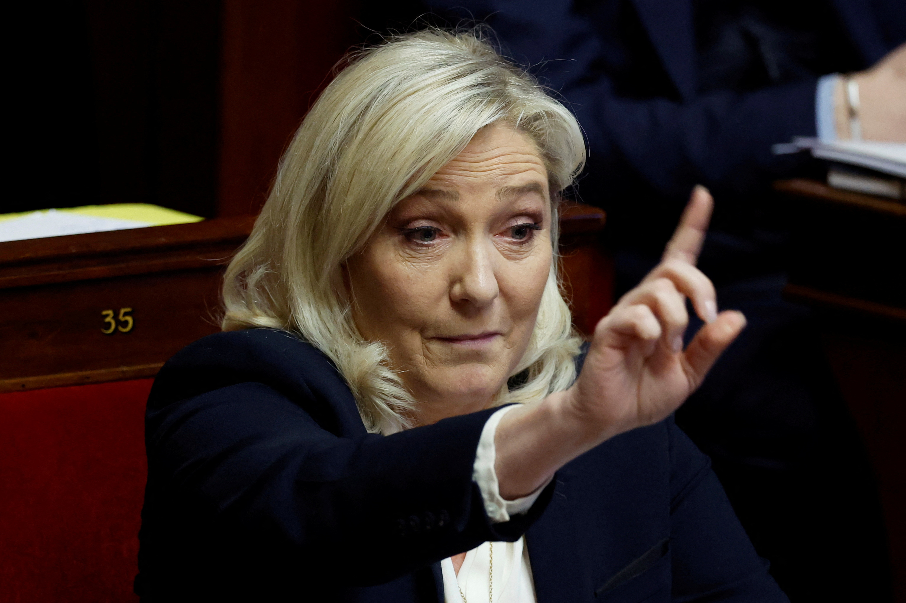 La líder de la extrema derecha, Marine Le Pen.  REUTERS/Gonzalo Fuentes
