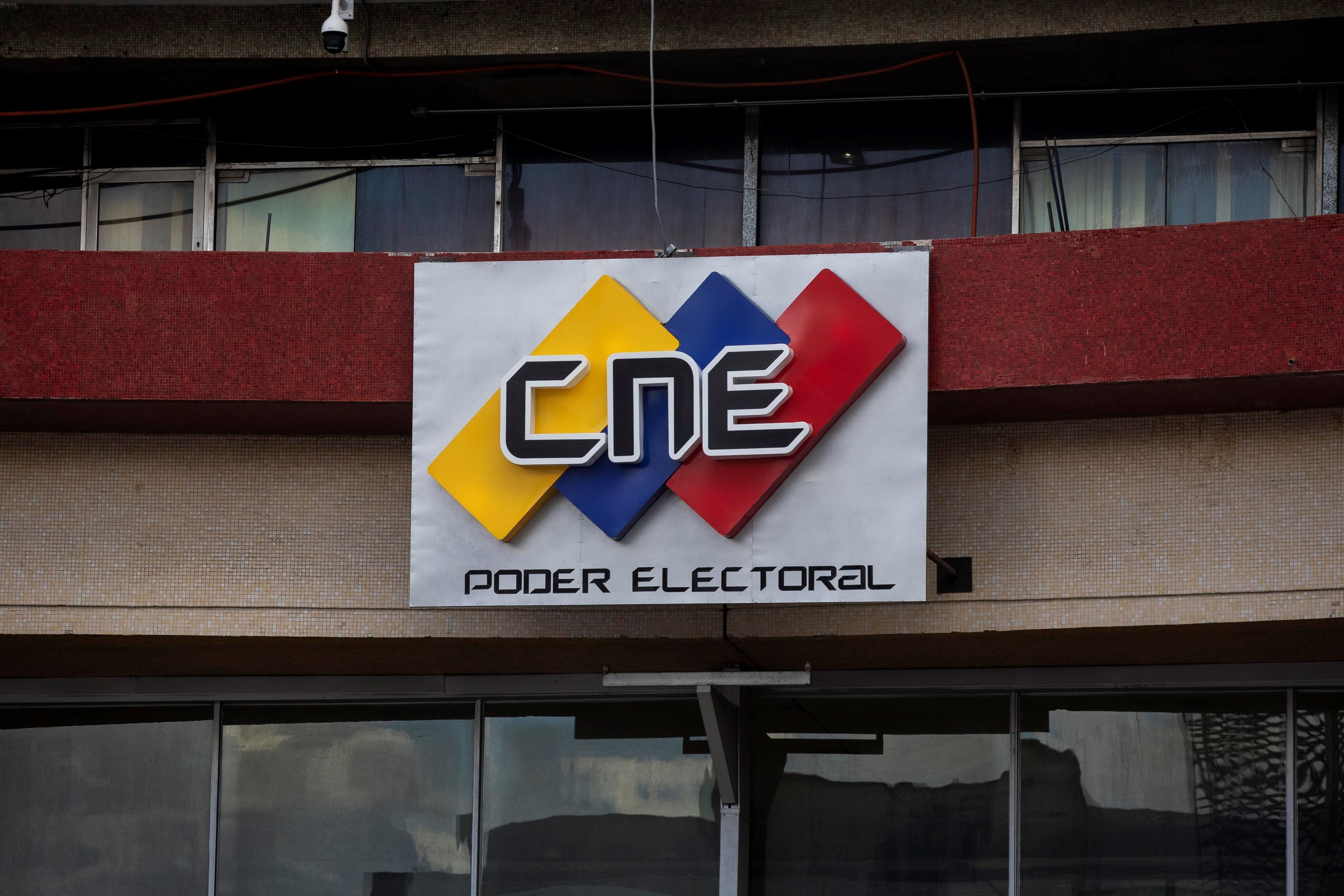 Imagen de la sede principal de Consejo Nacional Electoral (CNE), en Caracas (Venezuela). EFE/RAYNER PEÑA R.
