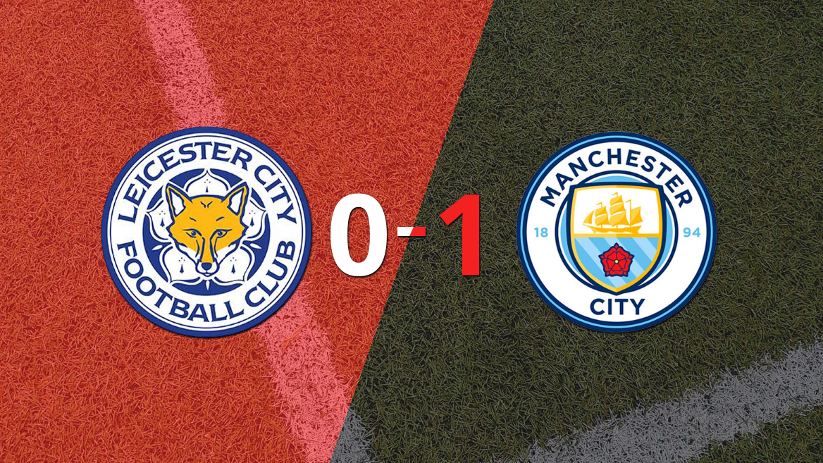 Leicester City cayó en casa frente a Manchester City 1-0