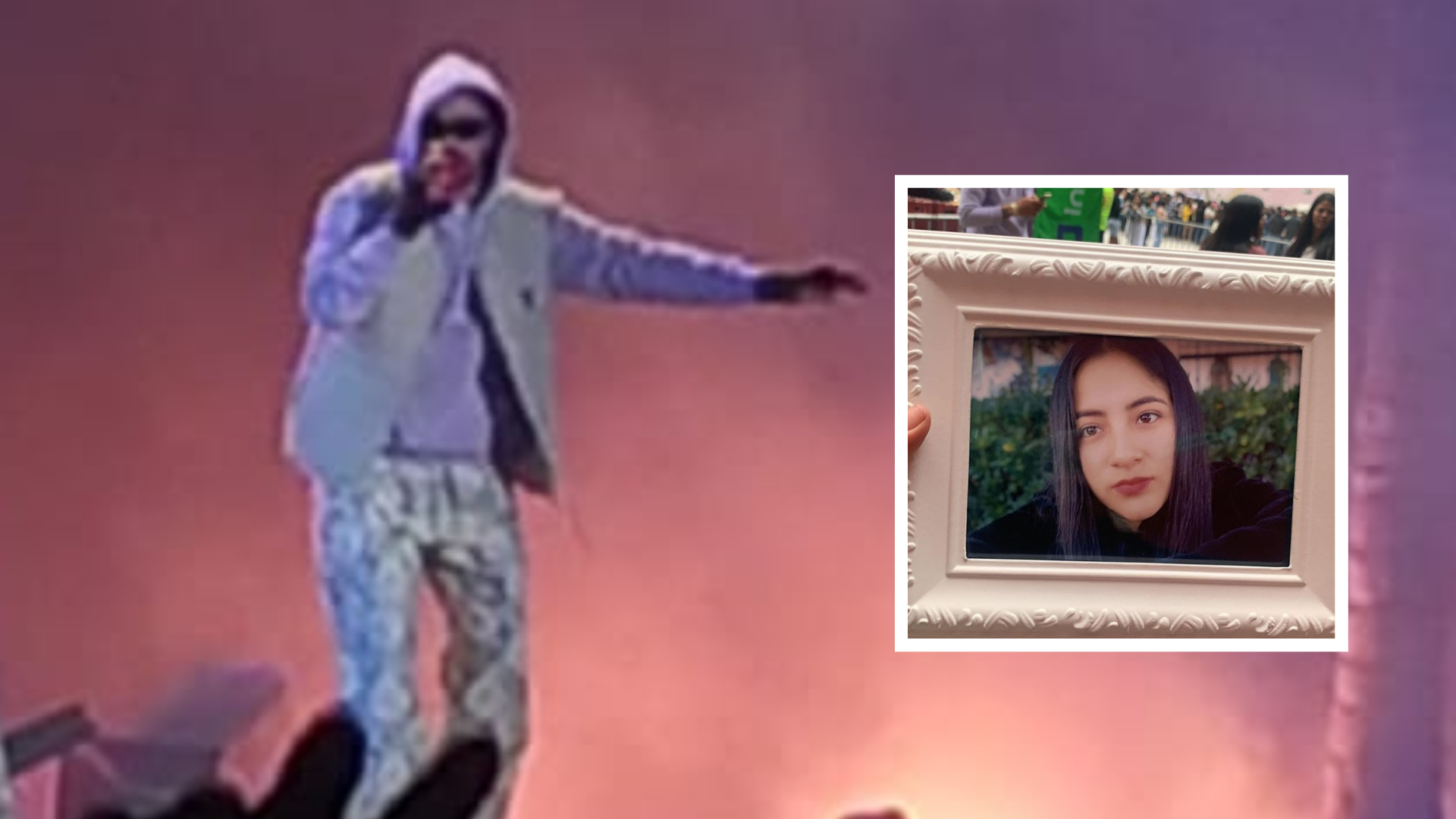 Fanática de Bad Bunny fallece y su madre asiste al concierto del cantante  con un cuadro de su hija - Infobae