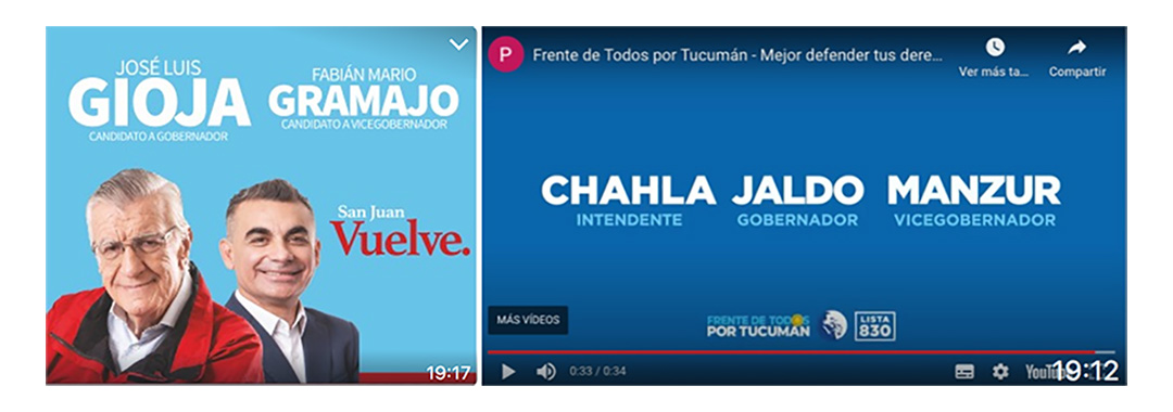 Publicidad de candidatos sanjuaninos y tucumanos pautada ante de la suspensión de las elecciones