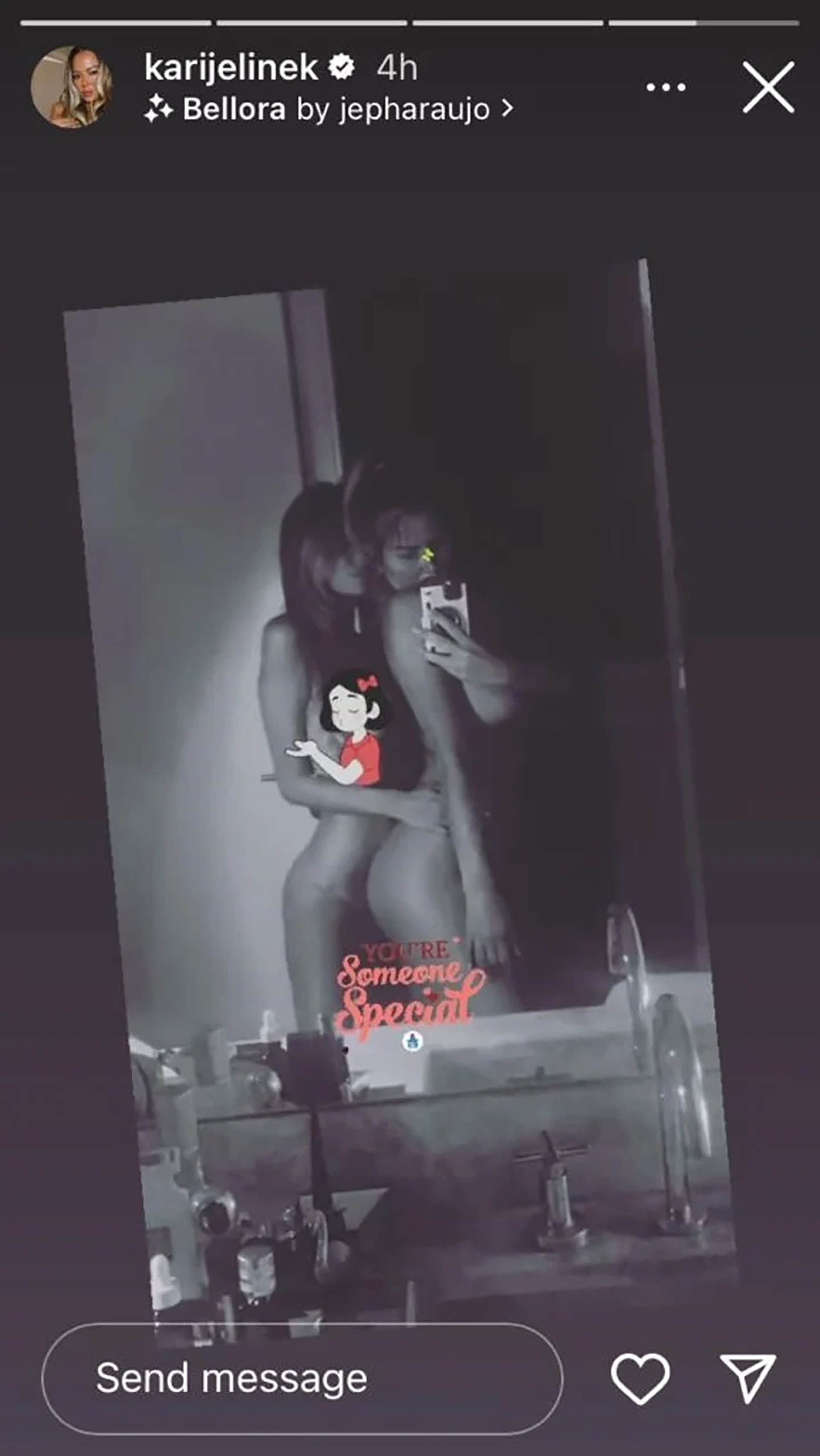 Karina Jelinek saludó a Flor Parise