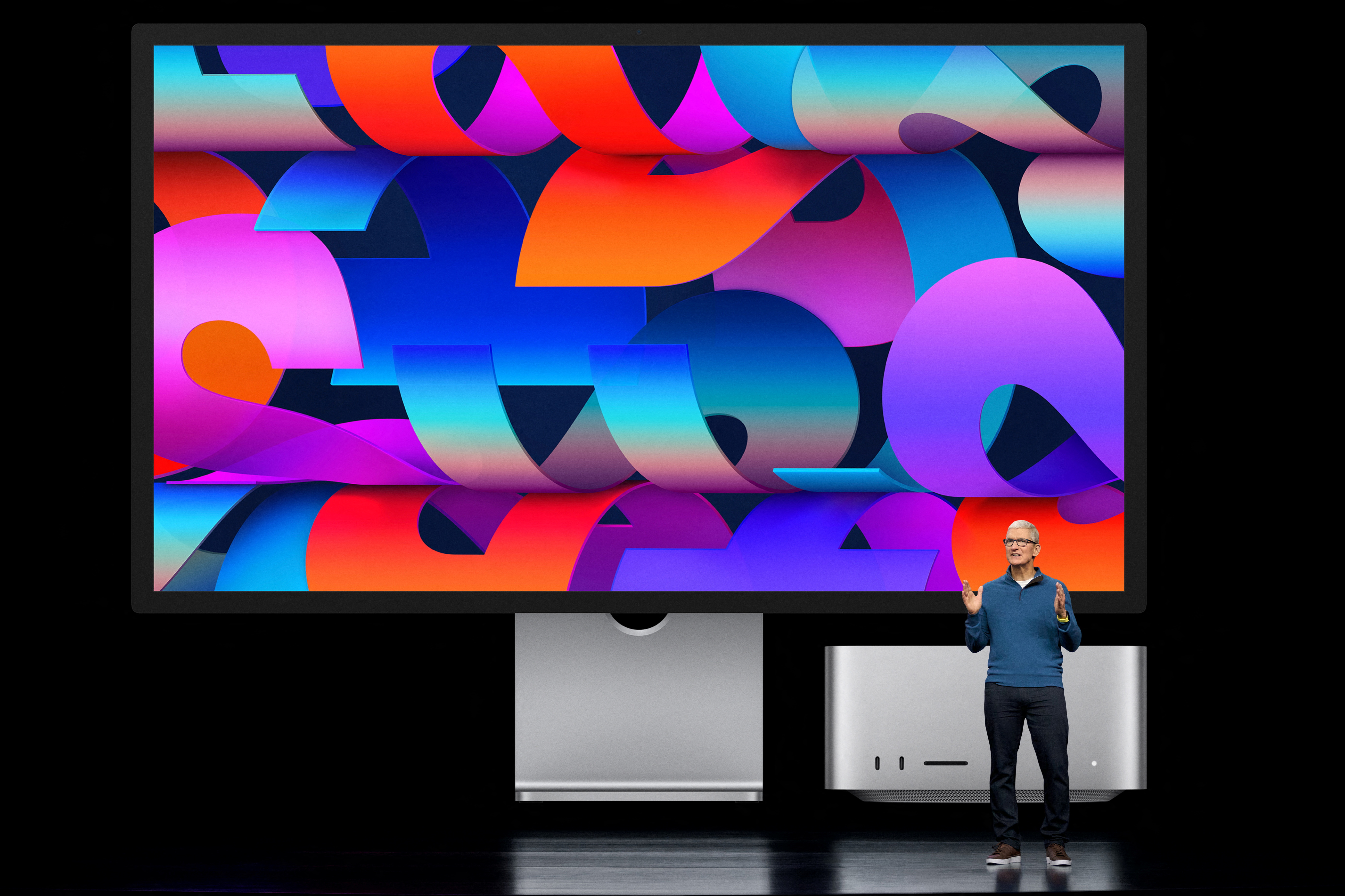 Tim Cook, CEO de Apple presentó las novedades de la marca desde Cupertino, California (Foto: Brooks Kraft/Apple Inc./Handout via REUTERS)