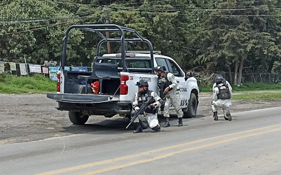 Un gran convoy de elementos seguridad arribaron al lugar (Foto: Especial)