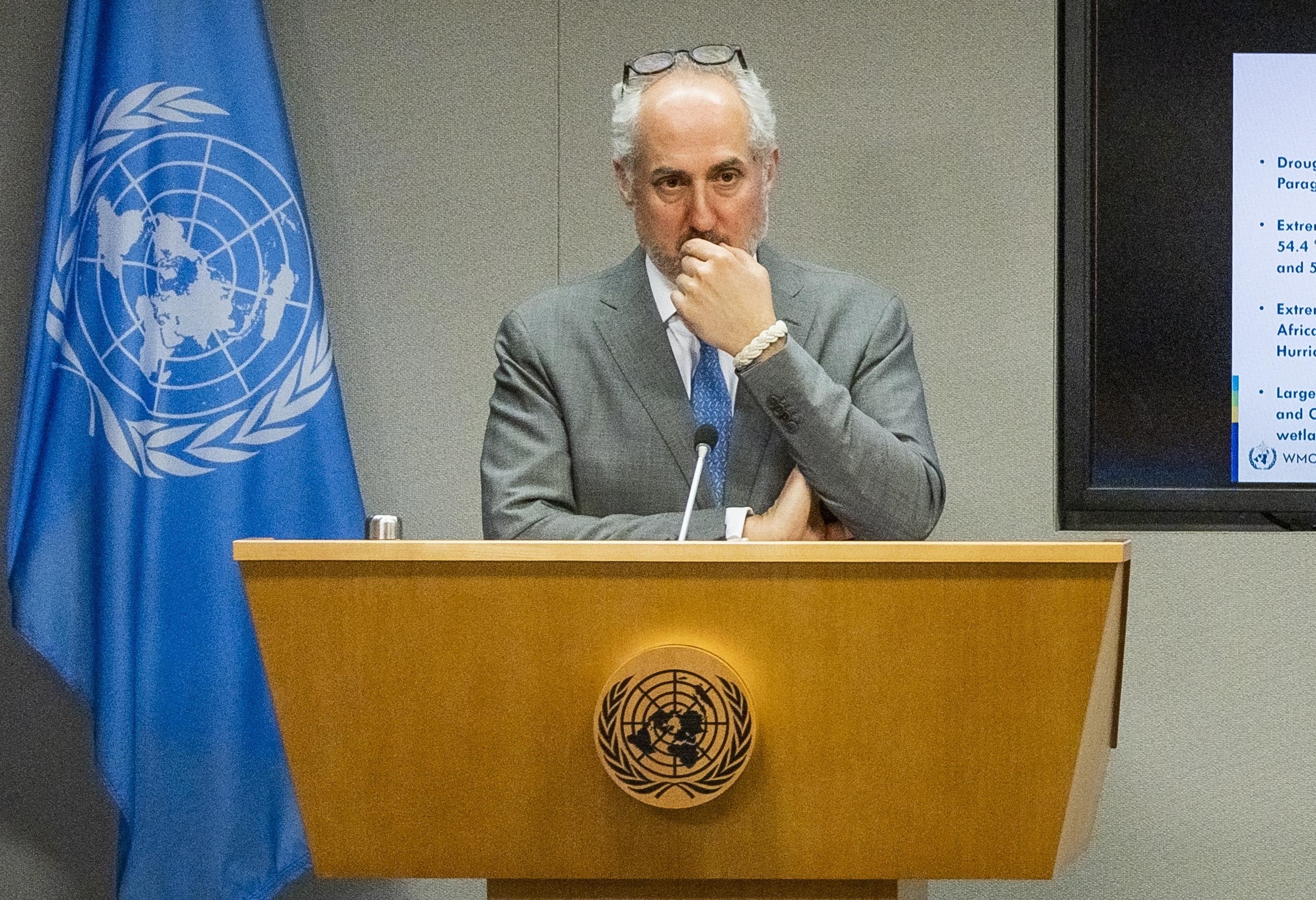 El portavoz de las Naciones Unidas, Stéphane Dujarric