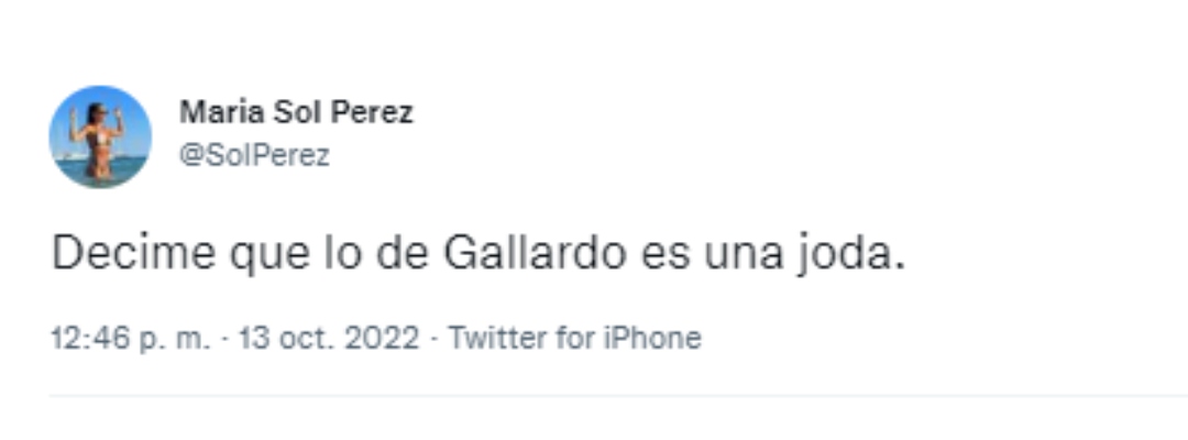 Sol Pérez, sorprendida con la decisión de Marcelo Gallardo