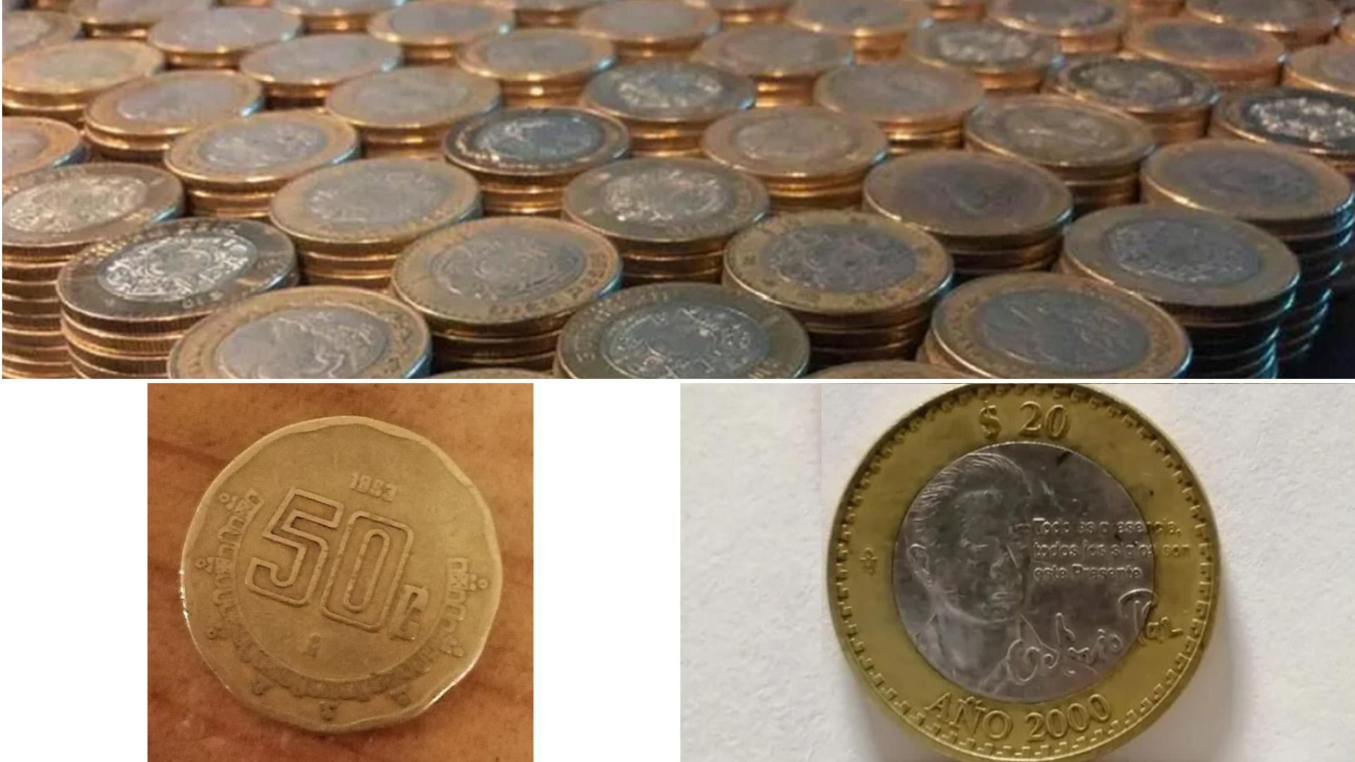 Tres monedas mexicanas que se pueden vender en más de mil pesos