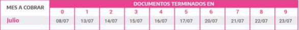 Calendario para AUE