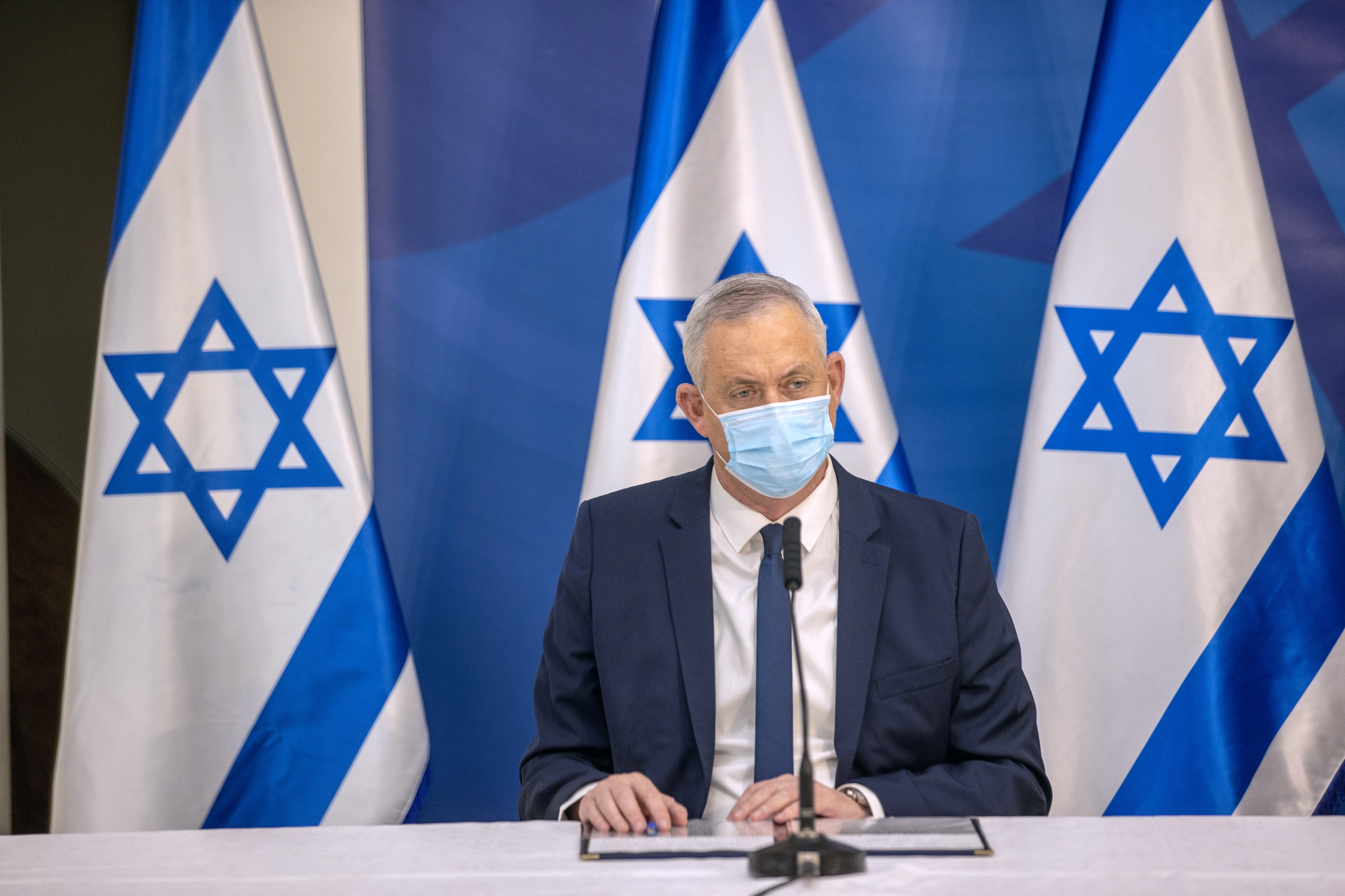 El ministro de Defensa israelí, Benny Gantz