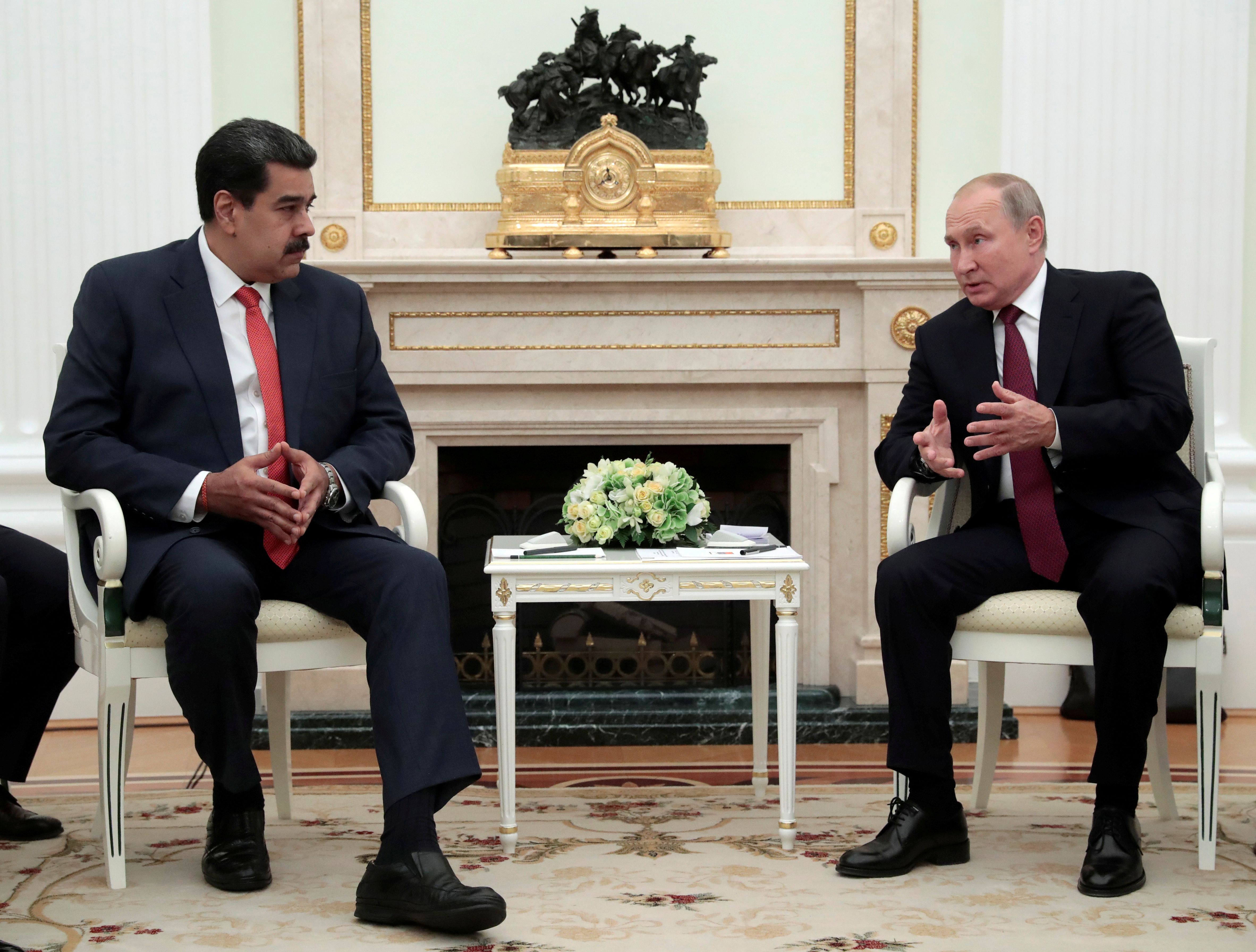 Foto de archivo de Nicolás Maduro y Vladimir Putin en el Kremlin en septiembre de 2019 (Sergei Chirikov/REUTERS)