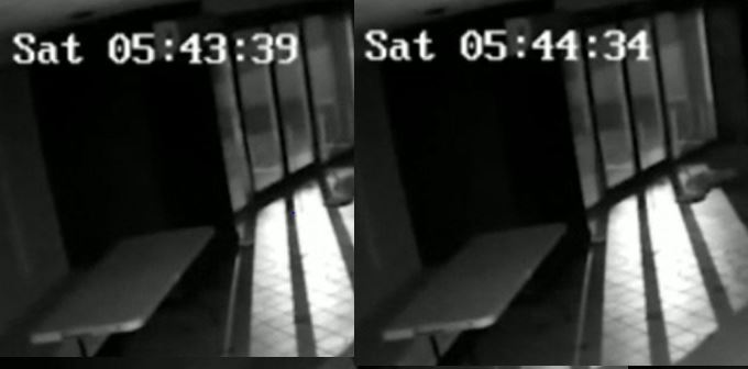 Uno de los videos del Motel Nueva Castilla muestra a alguien subiendo a un auto minutos después de que Debanhi fue captada en la zona de cisternas.  (Foto: captura de pantalla)