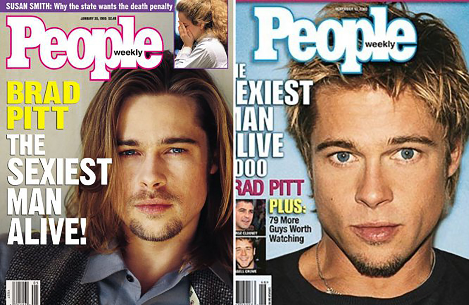 Brad Pitt apareció en la portada de la edición de 1995 y luego en el 2000 