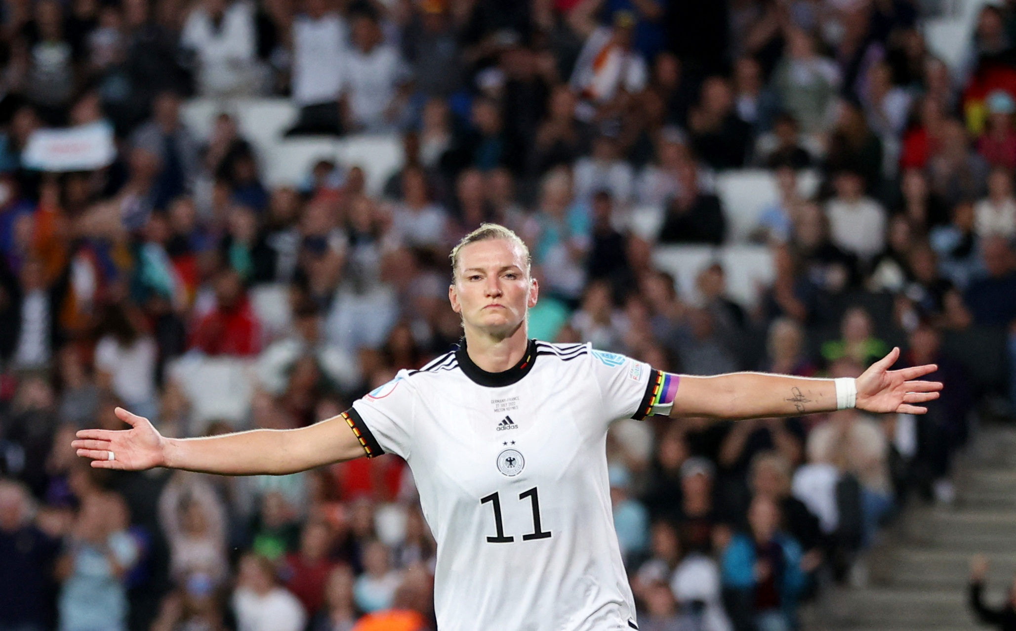Alexandra Popp es la gran figura de la selección alemana en la Eurocopa femenina (Foto: REUTERS)