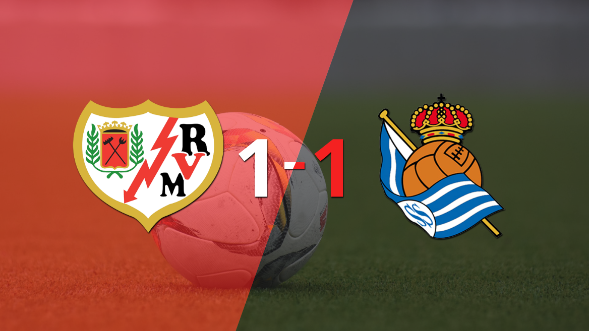 Rayo Vallecano y Real Sociedad se repartieron los puntos en un 1 a 1