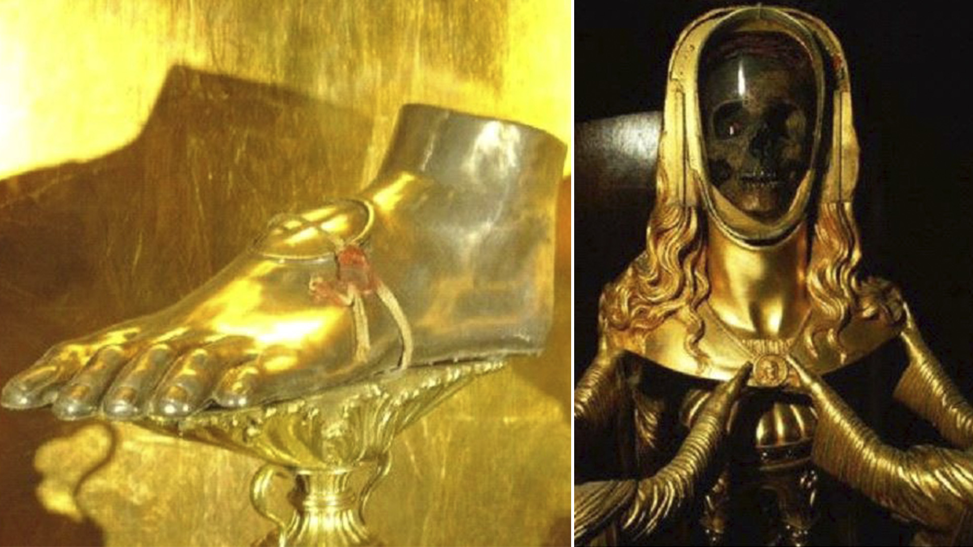 Cabezas, huesos, un prepucio y hasta el brazo de una santa en el dormitorio  de un dictador: las increíbles reliquias que venera la Iglesia - Infobae