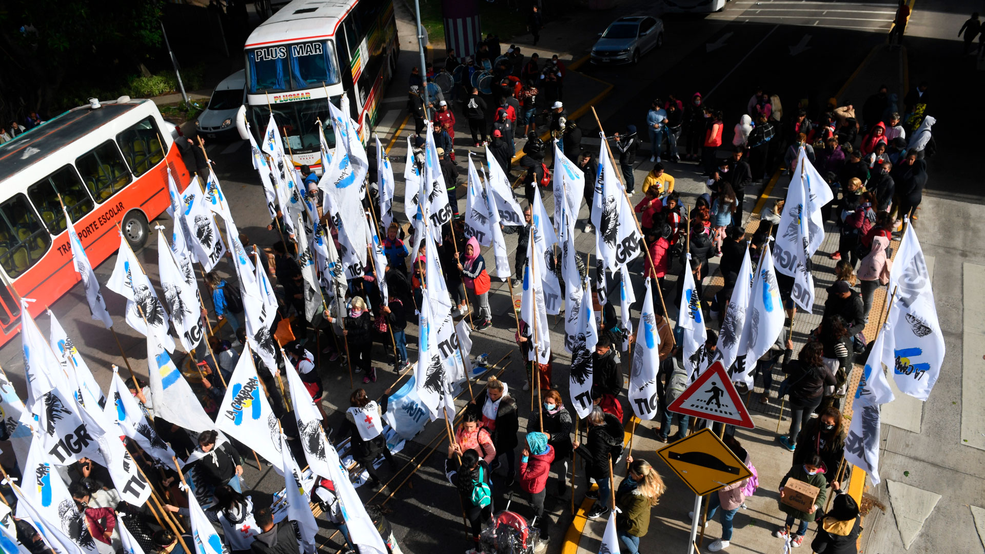 Militantes de distintas organizaciones se movilizan por el Día de la Memoria (Maximiliano Luna)