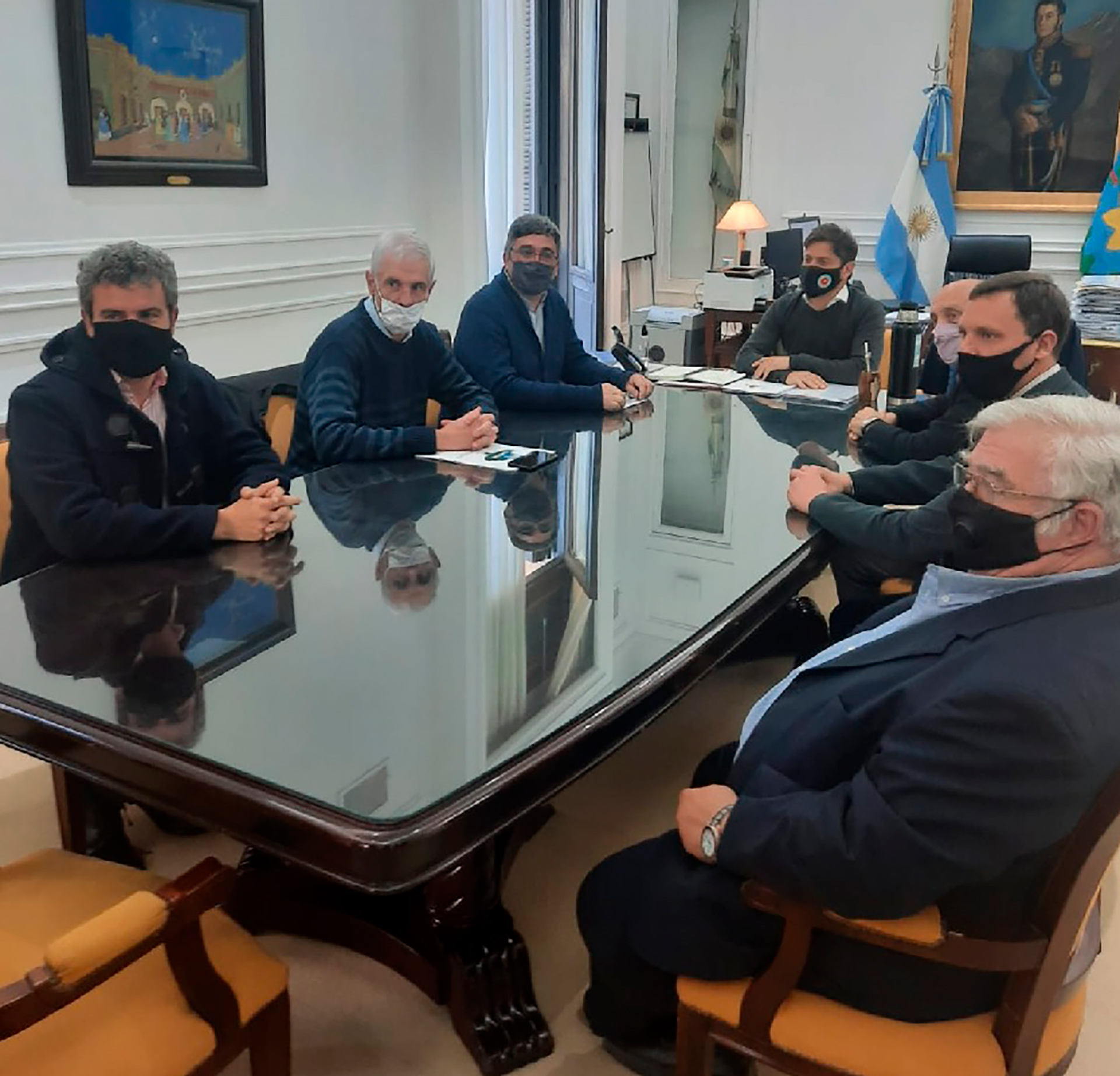 La última reunión del gobernador de Buenos Aires con la dirigencia de CARBAP. 