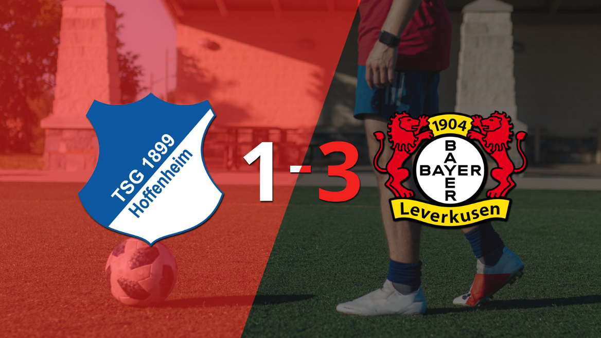 Bayer Leverkusen se impuso 3 a 1 en su visita a Hoffenheim