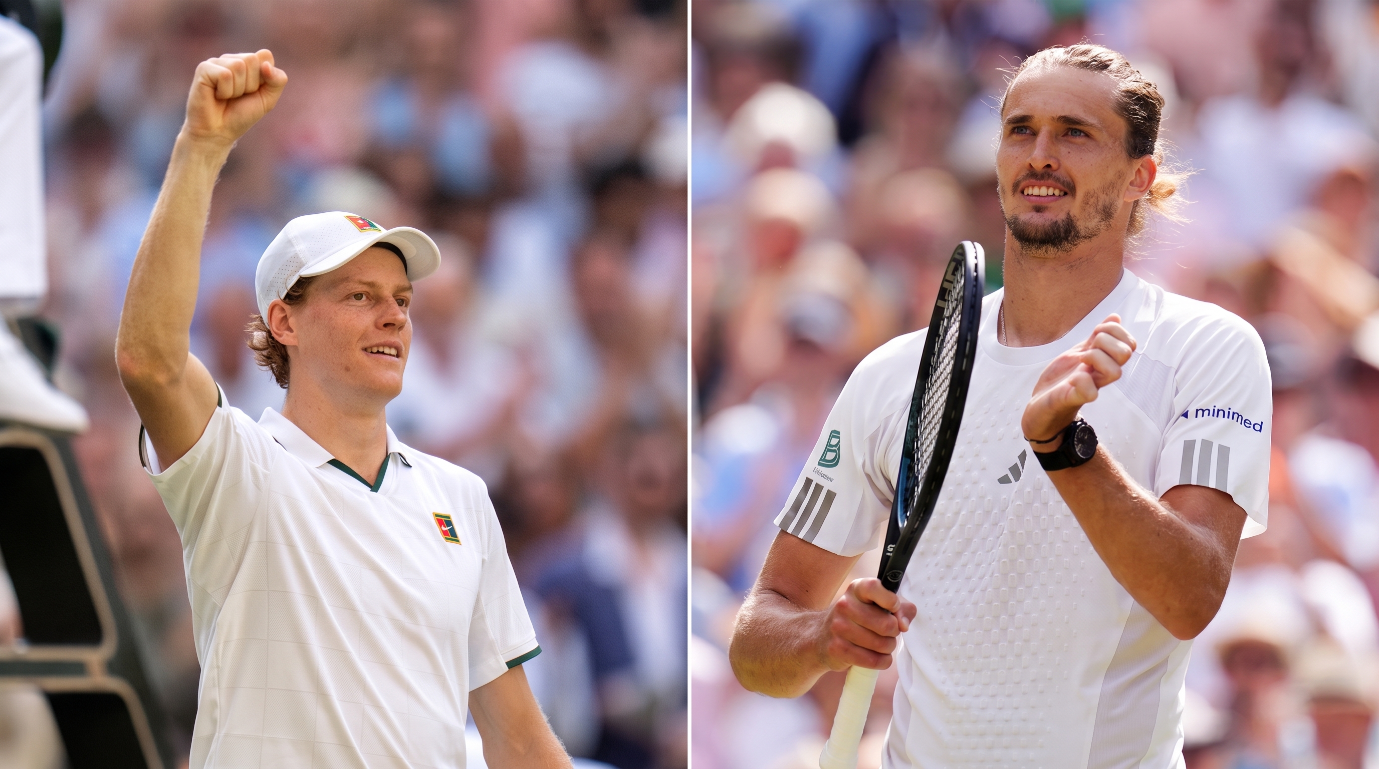 Jannik Sinner y Alexander Zverev, EN VIVO, por la final de Wimbledon