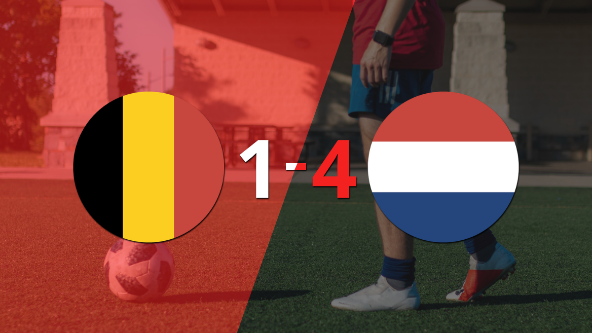 Memphis Depay anotó un doblete en la goleada 4-1 de Países Bajos a Bélgica