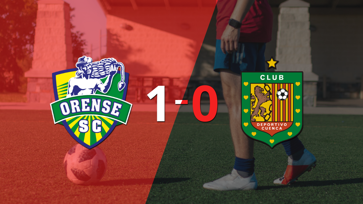 Con lo justo, Orense venció a Deportivo Cuenca 1 a 0 en el estadio Nueve de Mayo