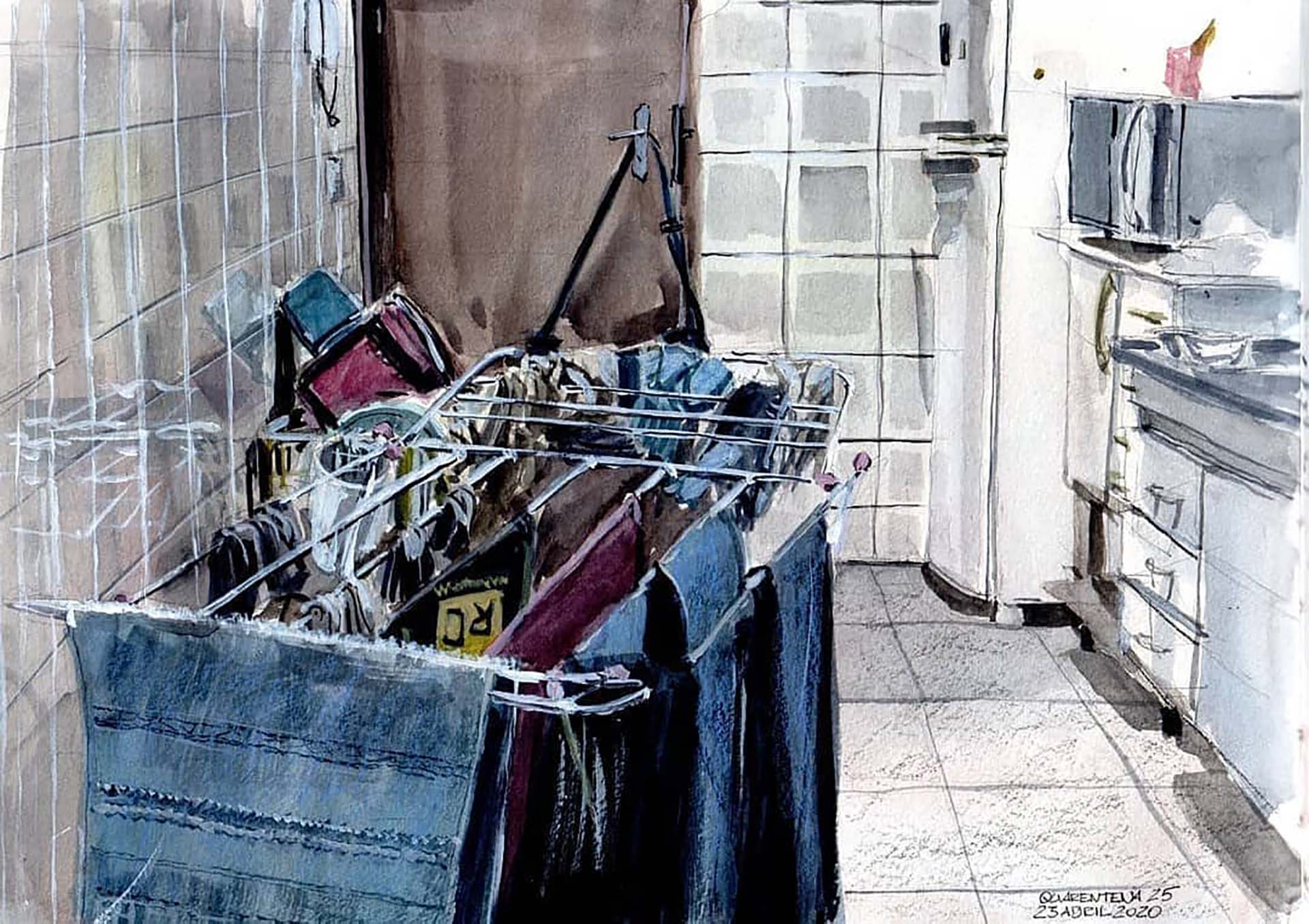 Un retrato de la vida cotidiana en tiempos de cuarentena.