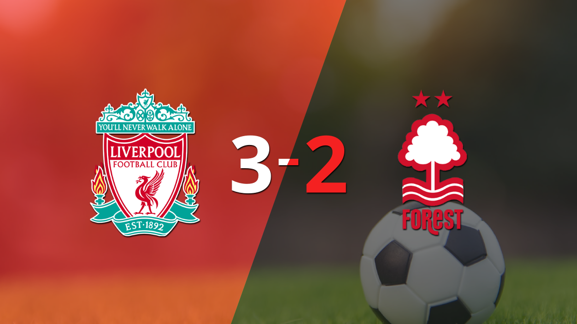 Con dos goles de Diogo Jota, Liverpool venció a Nottingham Forest