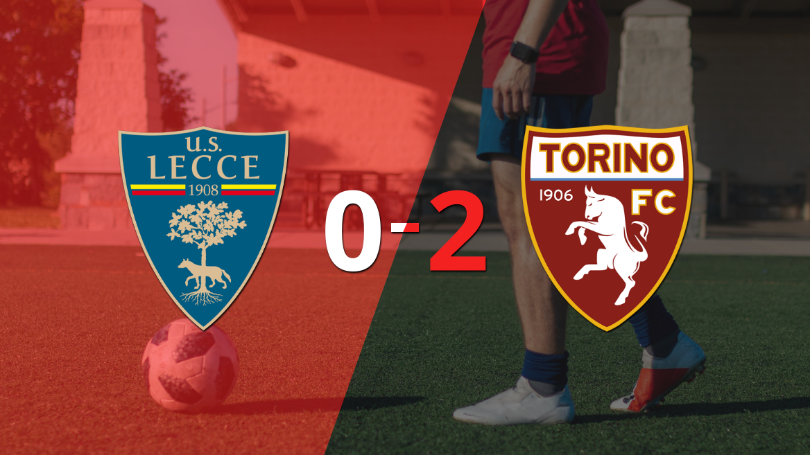 Victoria de 2-0 en la visita de Torino a Lecce