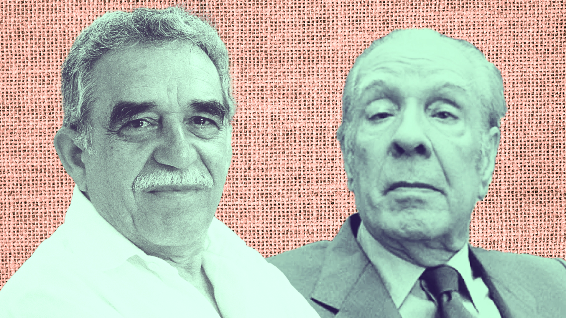 Gabriel García Márquez y Jorge Luis Borges. Unidos por la literatura.