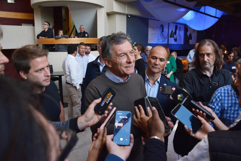 Mauricio Macri estuvo el sábado pasado un foro del PRO en San Carlos de Bariloche
