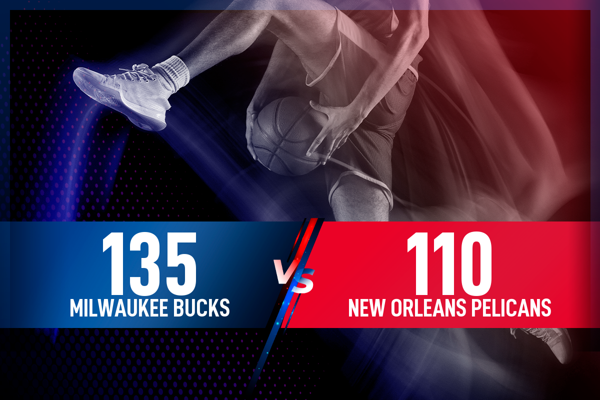Milwaukee Bucks - New Orleans Pelicans: Resultado, resumen y estadísticas en directo del partido de la NBA