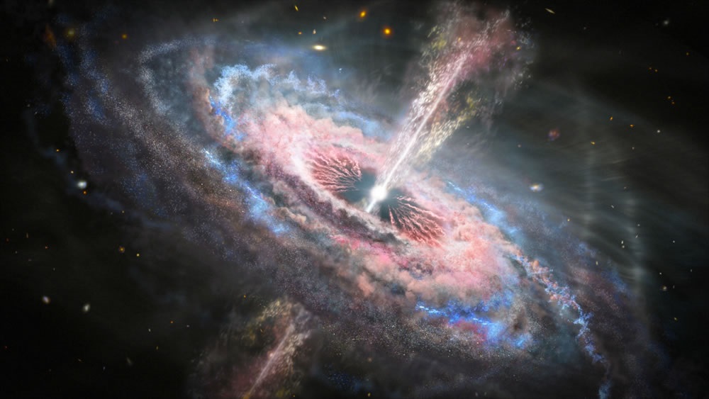 El evento sorprendió a más de uno cuando se encontraron señales débiles de luz tras el agujero negro supermasivo (Foto: Archivo / NASA, ESA AND J. OLMSTED (STSCI))
